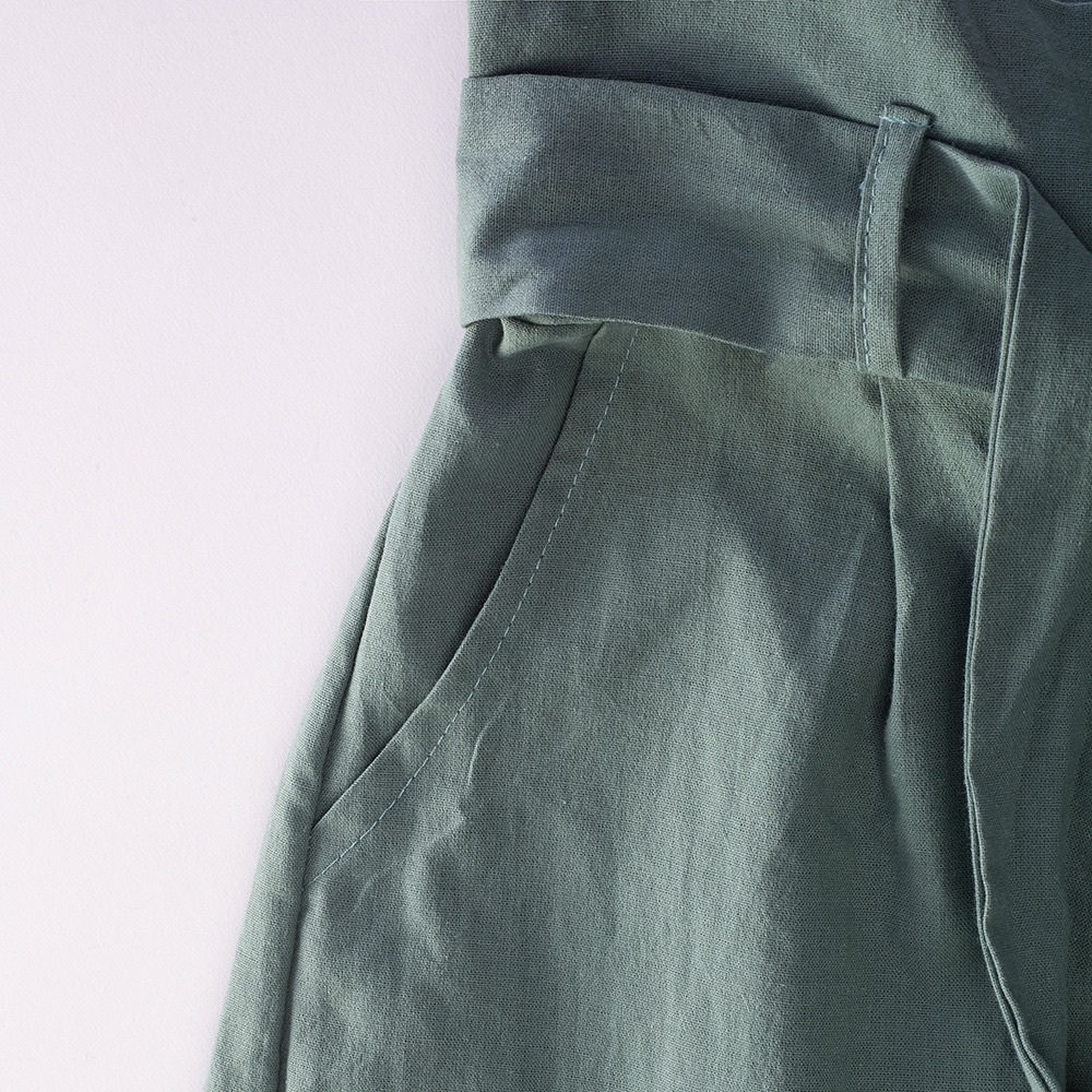 B2G1♦️🆕Spring High Rise Wide Leg Pants Pale Green - Picture 5 of 5